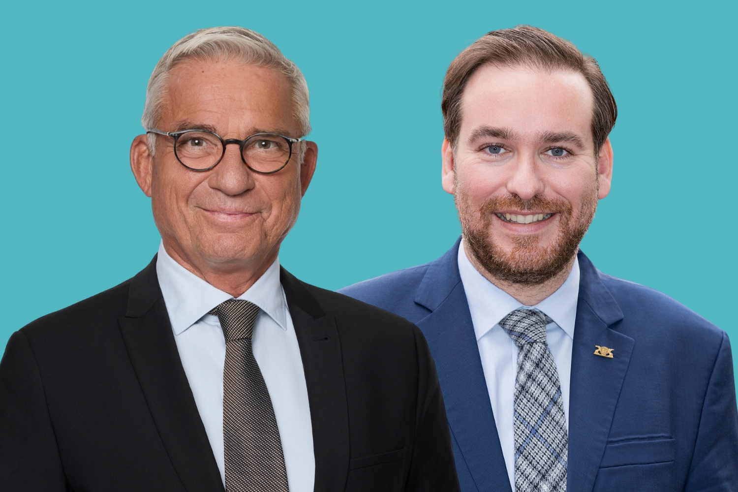 Foto: Innenminister Thomas Strobl (Fotonachweis: Ingrid-Hertfelder) und Andreas Sturm MdL (Fotonachweis: Matthias Busse)